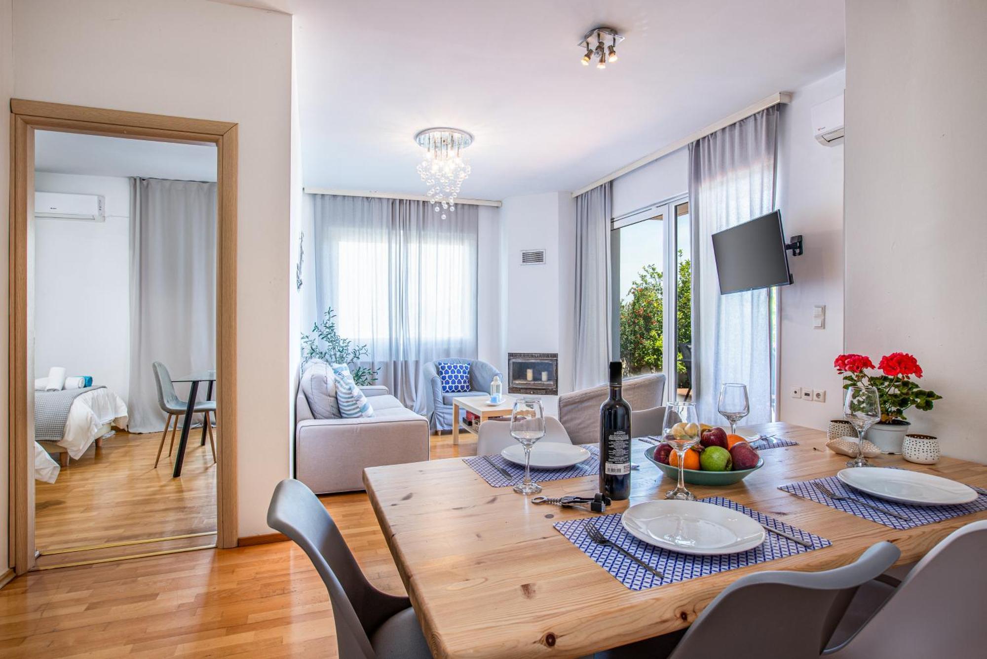Dimitra Apartment With Private Pool And Sea View -The Ground Floor Of A Two Storey Building Daráco Kültér fotó