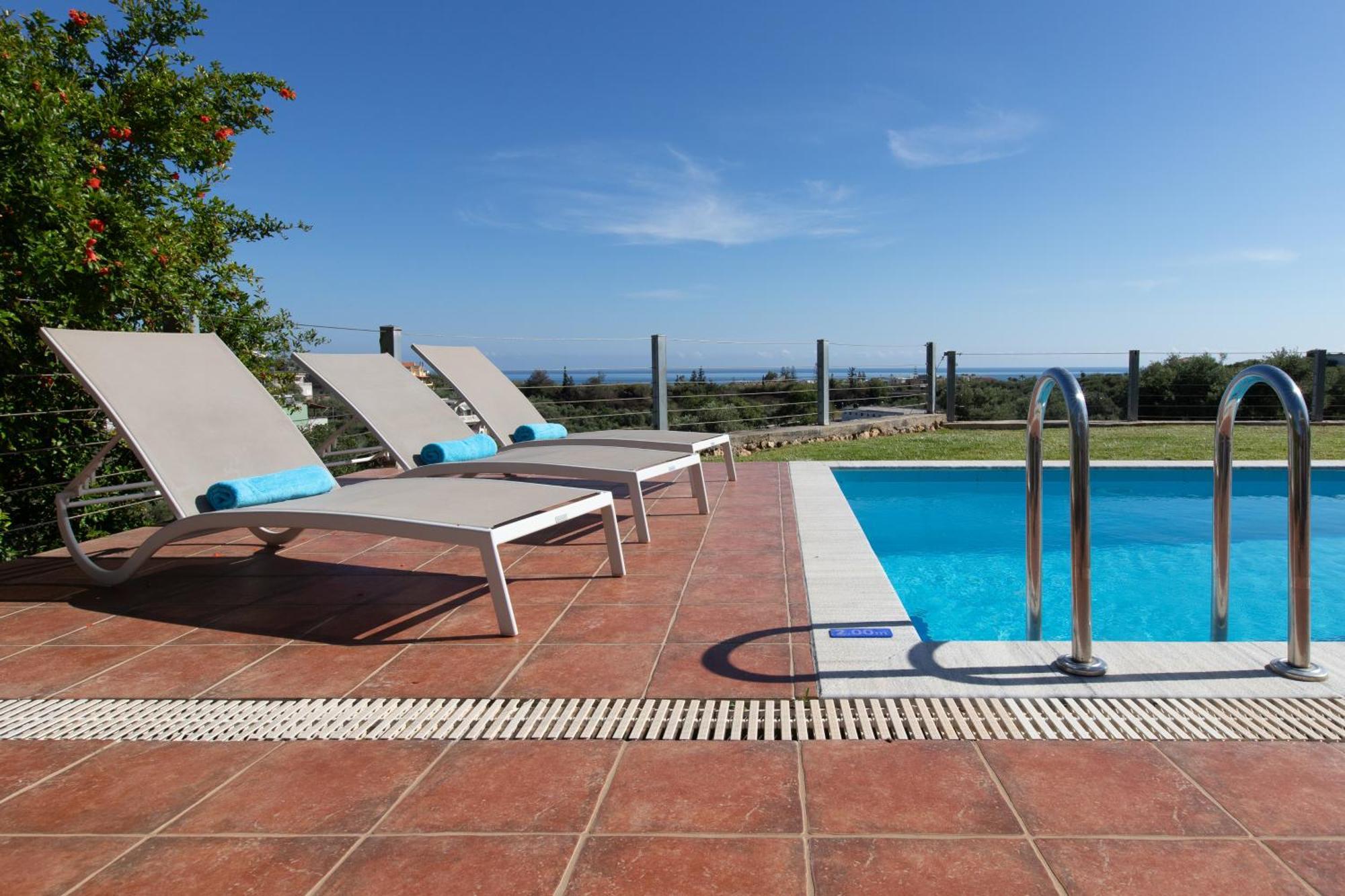 Dimitra Apartment With Private Pool And Sea View -The Ground Floor Of A Two Storey Building Daráco Kültér fotó