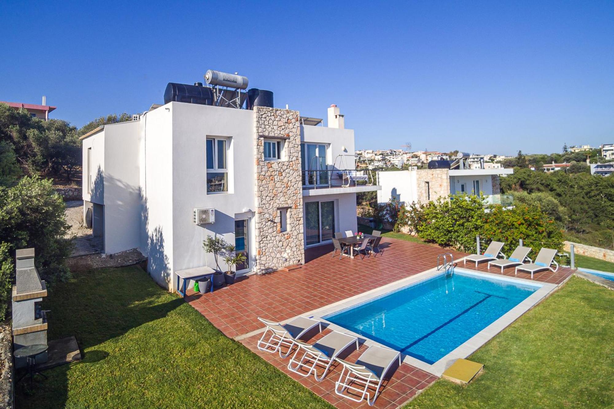 Dimitra Apartment With Private Pool And Sea View -The Ground Floor Of A Two Storey Building Daráco Kültér fotó